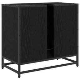 Walplus Bathroom Sink Cabinet Black Oak 65 X 33 X 60 Cm Engineered Wood - thumbnail 8
