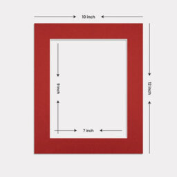 Ak Frames 12X10 Crimson Picture Mounts To Fit 9X7 Aperture Size - Mount Board Only (No Frame Included) - thumbnail 3