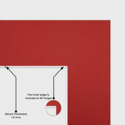Ak Frames 12X10 Crimson Picture Mounts To Fit 9X7 Aperture Size - Mount Board Only (No Frame Included) - thumbnail 2