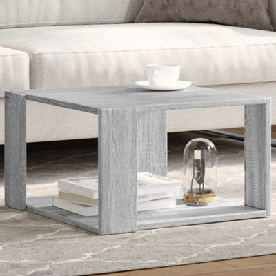 Walplus Coffee Table Grey Sonoma 51.5X51.5X30 Cm Engineered Wood - image 1