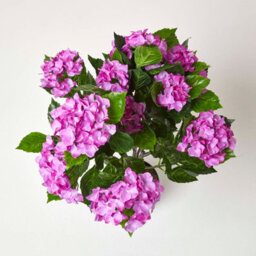 Homescapes Artificial Lilac Handcrafted Hydrangea Plant With Pot, 85 Cm - thumbnail 2