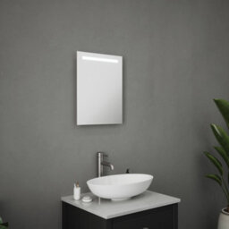 FNX Bathrooms Comino Rectangular Led Bathroom Mirror With Battery Power & Ip44 Rating, 390 X 500mm - thumbnail 1