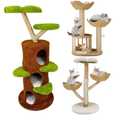 Cat Tree Tower Scratching Post Scratcher Branch Cat Condo House Bed Furniture Xl - 61X148Cm - image 1