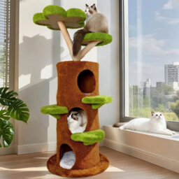 Cat Tree Tower Scratching Post Scratcher Branch Cat Condo House Bed Furniture Xl - 61X148Cm - thumbnail 2