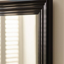 Oakham Metro Gloss Black Rectangular Wall Mirror - thumbnail 6