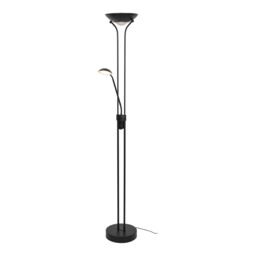 GoodHome Pulmoz Matt Black 2 Lights Led Mother & Child Floor Light - thumbnail 4