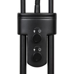 GoodHome Pulmoz Matt Black 2 Lights Led Mother & Child Floor Light - thumbnail 6