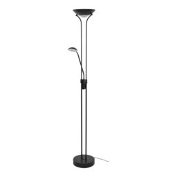 GoodHome Pulmoz Matt Black 2 Lights Led Mother & Child Floor Light - thumbnail 3