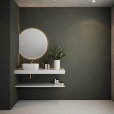 FNX Bathrooms Marseille 800X746mm Tunable Led Frameless Bathroom Mirror With Demister & Dimmable Touch Control - image 1
