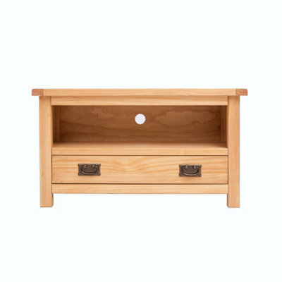 Cabinet Bits Lugo Waxed 1 Drawer Tv Cabinet Brass Drop Handle - image 1