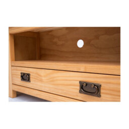 Cabinet Bits Lugo Waxed 1 Drawer Tv Cabinet Brass Drop Handle - thumbnail 5