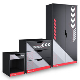 Xrocker X Rocker Octane 3 Piece Bedroom Furniture Set - Red - thumbnail 8