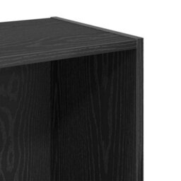 Berkfield Bookcase Black Oak 40 X 30 X 77 Cm Engineered Wood - thumbnail 7