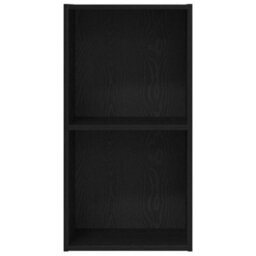 Berkfield Bookcase Black Oak 40 X 30 X 77 Cm Engineered Wood - thumbnail 4