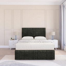 "Sloomy 4Ft6  California Divan Bed Base Graphite Dumfries ,4 Drawers, 12"" Footboard & 54"" Floor Standing Headboard - Double" - thumbnail 2