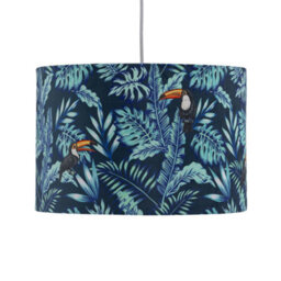 First Choice Lighting Set Of 2 Toucan - Velvet Toucan 30Cm Pendant Or Table Lamp Shades - thumbnail 3