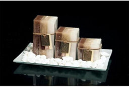 New Gift Set With 3 Scented Aromatic Mood Wax Candles Glass Plate Stones Candle Vanilla Orchid