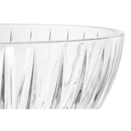 Orsina Clear Large Glass Bowl,big Crystal Glass Serving Dish,fluted Textured Glass Bowl For Salads, & Desserts - thumbnail 4