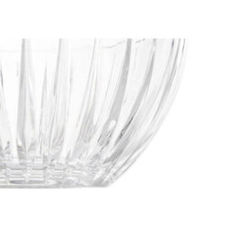 Orsina Clear Large Glass Bowl,big Crystal Glass Serving Dish,fluted Textured Glass Bowl For Salads, & Desserts - thumbnail 5