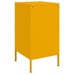 Berkfield Bedside Cabinets 2 Pcs Mustard Yellow 36X39X68 Cm Steel - thumbnail 8