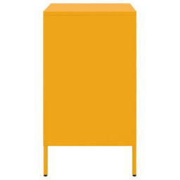 Berkfield Bedside Cabinets 2 Pcs Mustard Yellow 36X39X68 Cm Steel - thumbnail 7