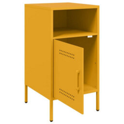 Berkfield Bedside Cabinets 2 Pcs Mustard Yellow 36X39X68 Cm Steel - thumbnail 9
