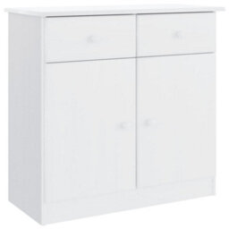Berkfield Sideboard Alta White 77X35X73 Cm Solid Wood Pine - thumbnail 2