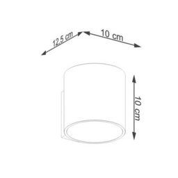 Sollux Lighting Orbis Steel Gold 1 Lights Minimalistic Wall Light - thumbnail 5