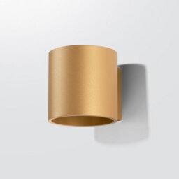 Sollux Lighting Orbis Steel Gold 1 Lights Minimalistic Wall Light - thumbnail 1