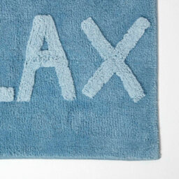Homescapes Blue Relax Bath Mat 100% Cotton, 50 X 80 Cm - thumbnail 2