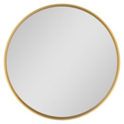 GoodHome Tisa Gold Effect Round Wall-Mounted Bathroom Mirror (H)60Cm (W)60Cm - thumbnail 2