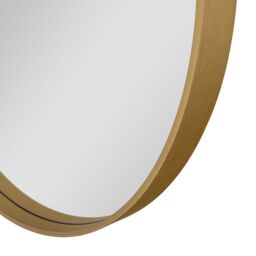 GoodHome Tisa Gold Effect Round Wall-Mounted Bathroom Mirror (H)60Cm (W)60Cm - thumbnail 5