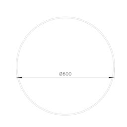 GoodHome Tisa Gold Effect Round Wall-Mounted Bathroom Mirror (H)60Cm (W)60Cm - thumbnail 6