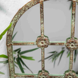 Annibells Distressed Green Arched Vintage Mirror (10285) - thumbnail 2