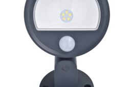 Tavares Dark Grey Solar-Powered Integrated Led 2W Pir With Motion Sensor Cylinder Outdoor Wall Light - thumbnail 5