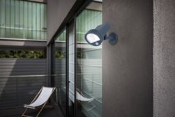 Tavares Dark Grey Solar-Powered Integrated Led 2W Pir With Motion Sensor Cylinder Outdoor Wall Light - thumbnail 8