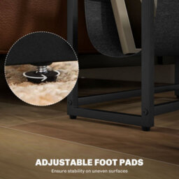 Wyld Haus Sanami Rustic Brown Narrow Side Table 3-Tier Storage With V-Shaped Magazine Slot 43 X 18Cm - thumbnail 6