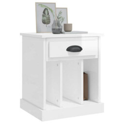 Berkfield Bedside Cabinets 2 Pcs High Gloss White 43X36X50 Cm - thumbnail 4