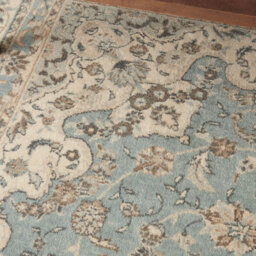 Ivory Luxurious Traditional Wool Bordered Rug For Bedroom & Living Room-239Cm (Circle) - thumbnail 2