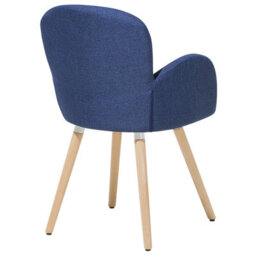 Beliani Set Of 2 Dining Chairs Brookville Navy Blue - thumbnail 8