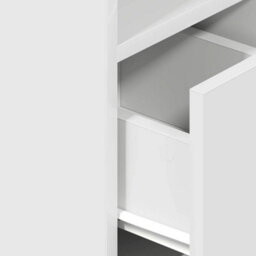 Berkfield Bedside Cabinets 2 Pcs With Drawer White 25X31X66 Cm - thumbnail 8