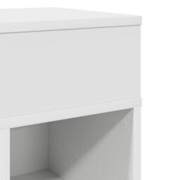 Berkfield Bedside Cabinets 2 Pcs With Drawer White 25X31X66 Cm - thumbnail 9