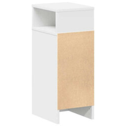 Berkfield Bedside Cabinets 2 Pcs With Drawer White 25X31X66 Cm - thumbnail 7