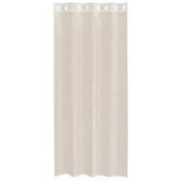 Walplus Voile Curtains With Grommets 2 Pcs Cream 140X225 Cm - thumbnail 4