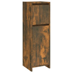 Vidaxl Bathroom Cabinet Smoked Oak 30X30X95 Cm Engineered Wood - thumbnail 2