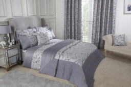 Emma Barclay Duchess Lined Pencil Pleat Curtains, Silver - 90 Wide X 90 Drop Inch Pair - thumbnail 6