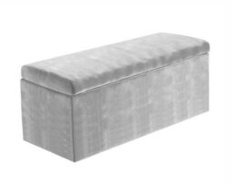 137Cm Large Plain Safar Storage Ottoman Box, Silver Plush Velvet Upholstered Deep Storage Ottoman End Of Bed Bench - thumbnail 4