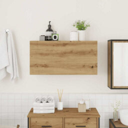 Walplus Bathroom Wall Cabinet Artisan Oak 80X25X40 Cm Engineered Wood - thumbnail 3