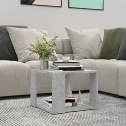 Walplus Coffee Table Concrete Grey 40X40X30 Cm Engineered Wood - thumbnail 1