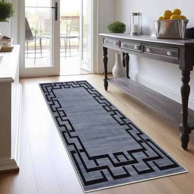 Bedlooms Nico Living Area Runner Rugs, Non-Slip Modern Area Medium Rug 60X110Cm, Washable Dining Room Rug